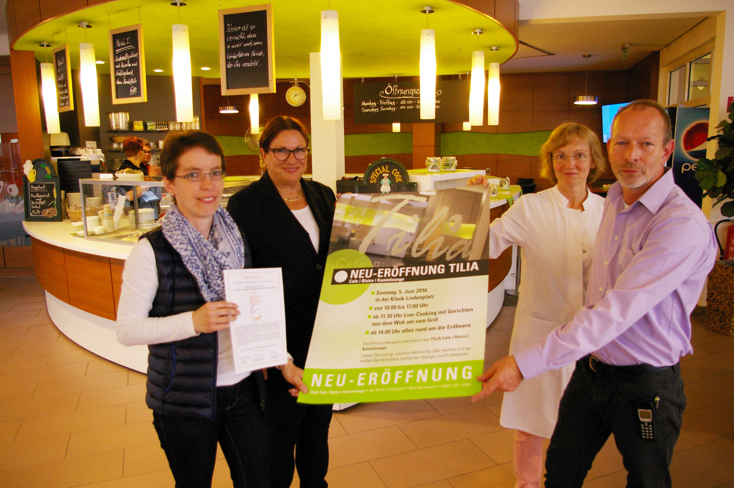 Klinik Lindenplatz hat die Bewirtschaftung des Café Tilia übernommen